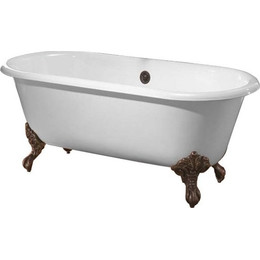 Ванна отдельностоящая Magliezza Patricia BR 168x76 см (ножки бронза) - фото 