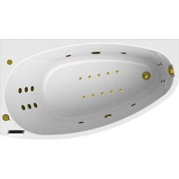 Ванна гидромассажная Радомир Орсини 160x90 см L (Гидромассаж "Фитнес" Gold) - фото 