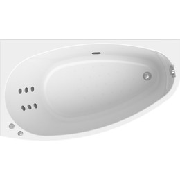 Ванна гидромассажная Радомир Орсини 160x90 см L (Гидромассаж "Стандарт" Chrome) - фото 