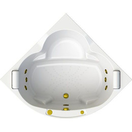 Ванна гидромассажная Радомир Сорренто 130x130 см (Гидромассаж "Релакс" Gold) - фото 