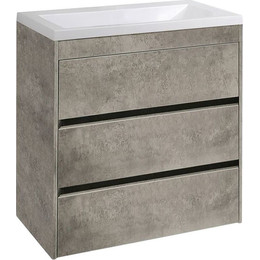 Тумба напольная с раковиной Art&Max Family-750-3C-PIA-CV 75 см, цемент - фото 