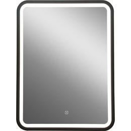 Зеркало Art&Max Genova Led 60 см AM-Gen-600-800-DS-F, черный - фото 