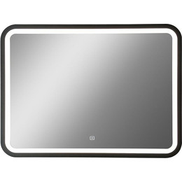 Зеркало Art&Max Genova Led 120 см AM-Gen-1200-800-DS-F, черный - фото 