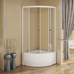 Душевое ограждение Радомир Соул 1 100x100 см, белый/матовое - фото 