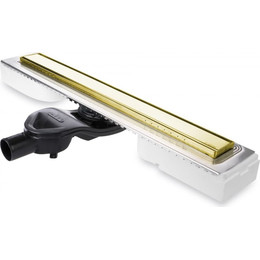 Трап Berges Wasserhaus B1 Keramik 70 см 094118, нержавеющая сталь, бронза (под плитку), Цвет производителя: бронза, Размер трапа: 700 - фото 