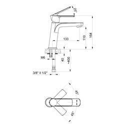 Смеситель для раковины Azario Sevio AZ-15954501 - фото 