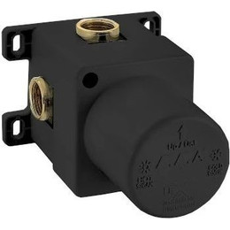 Скрытая часть для смесителя E.C.A. 102166102C1EX, черный матовый - фото 