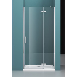 Душевая дверь BelBagno 90 см KRAFT-B-12-60/30-C-Cr-R, хром/прозрачное - фото 
