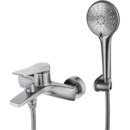 Смеситель для ванны Lemark Bronx LM3714GM, графит - фото 