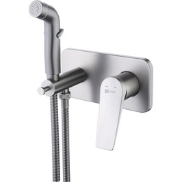 Набор для гигиенического душа Lemark Bronx LM3720GM, графит - фото 