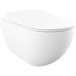 Унитаз подвесной безободковый Creavit Free FE322.G0100, белый матовый - фото 