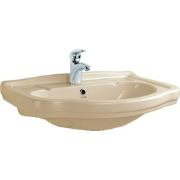 Раковина подвесная Creavit Klasik 65 см KL065.30000, карамель - фото 