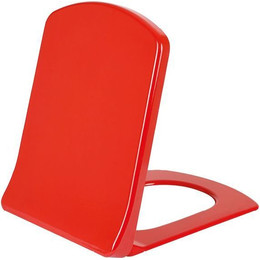Сиденье с крышкой для унитаза Creavit Lara микролифт KC3541.K0, красный - фото 