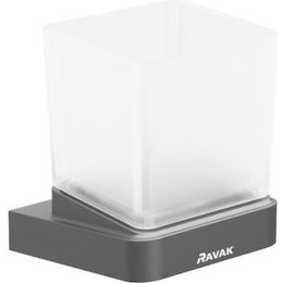Стакан для зубных щеток Ravak 10° X07P557, цвет чёрный - фото 