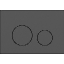 Кнопка смыва Cersanit Twins A63525, черный матовый - фото 