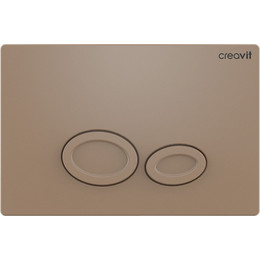 Кнопка смыва Creavit Drop GP2002.06, капучино матовый - фото 