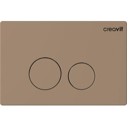Кнопка смыва Creavit Terra GP9002.06, капучино матовый - фото 