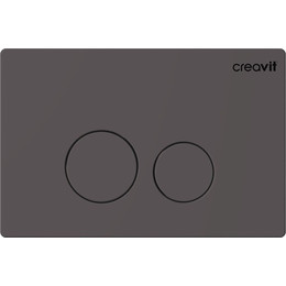Кнопка смыва Creavit Terra GP9002.04, антрацит матовый - фото 