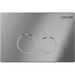 Кнопка смыва Creavit Terra GP9004.00, хром глянец - фото 