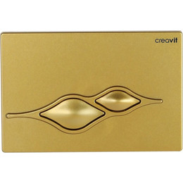 Кнопка смыва Creavit Ufo GP1006.00, золото матовое - фото 