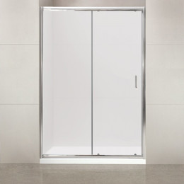 Душевая дверь BelBagno 110 см UNO-BF-1-110-M-Cr, хром/матовое - фото 