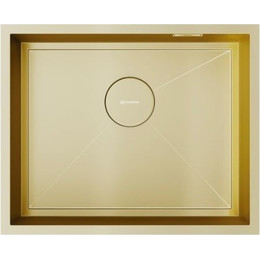 Кухонная мойка Omoikiri Kasen 54-16 INT LG (4997060) 1,2 мм, светлое золото, Цвет производителя: светлое золото - фото 