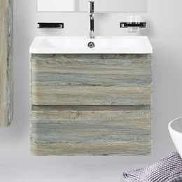 Тумба подвесная с раковиной BelBagno ALBANO-700-2C-SO-PS 70 см, Pino Scania, Цвет фасада: Pino Scania - фото 