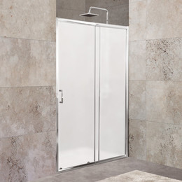 Душевая дверь BelBagno 100 см UNIQUE-BF-1-100/115-M-Cr, хром/матовое - фото 