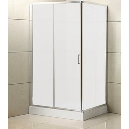 Душевое ограждение BelBagno 100x90 см UNO-AH-1-100/90-M-Cr, хром/матовое - фото 