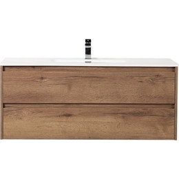 Тумба подвесная с раковиной BelBagno KRAFT-1200-2C-SO-RT 120 см, Rovere Tabacco - фото 