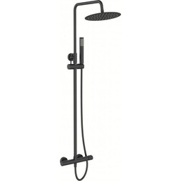 Душевая стойка BelBagno UNO-DOCM-NERO, черный матовый, Цвет производителя: чёрный матовый - фото 