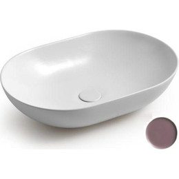 Раковина-чаша White Ceramic Balisong 60 см W0807PL, сливовый матовый - фото 