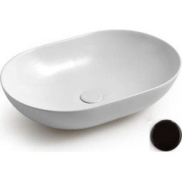 Раковина-чаша White Ceramic Balisong 60 см W080705, черный матовый - фото 