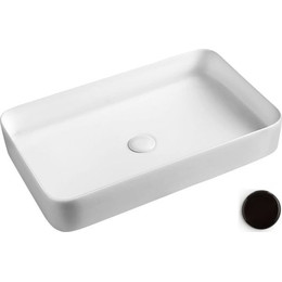 Раковина-чаша White Ceramic Blade 65 см W051705, черный матовый - фото 