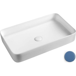Раковина-чаша White Ceramic Blade 65 см W0517BD, синий матовый - фото 