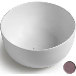 Раковина-чаша White Ceramic Dome 44 см W0307PL, сливовый матовый - фото 