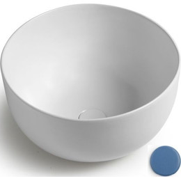 Раковина-чаша White Ceramic Dome 44 см W0307BD, синий матовый - фото 