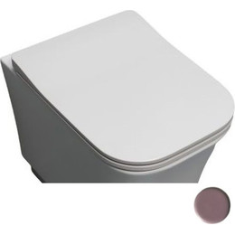 Сиденье с крышкой для унитаза White Ceramic Idea микролифт WC100SPLSL, сливовый матовый - фото 