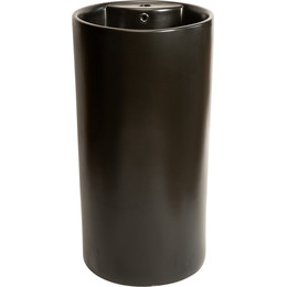 Раковина напольная SantiLine 46 см SL-4003MB, черный матовый - фото 