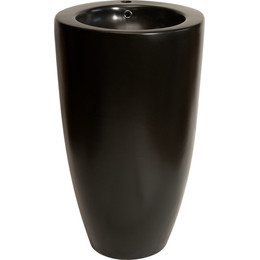 Раковина напольная SantiLine 50 см SL-4004MB, черный матовый - фото 