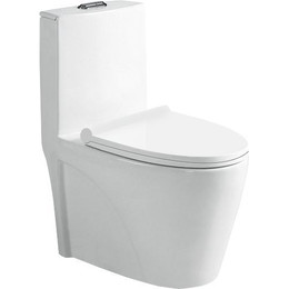 Унитаз-компакт безободковый SantiLine SL-5012 с крышкой микролифт - фото 
