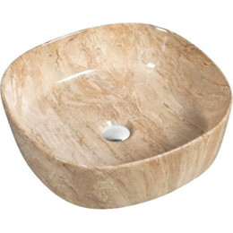 Раковина-чаша SantiLine 44 см SL-7024, под мрамор - фото 