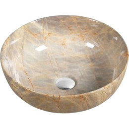 Раковина-чаша SantiLine 41 см SL-7026, под мрамор - фото 