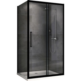 Душевое ограждение Abber Schwarzer Diamant 120х70 см AG30120BH-S70B, черный/прозрачное - фото 