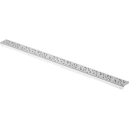 Решетка TECEdrainline "drops" для трапа 80 см 600831, нержавеющая сталь, хром матовый - фото 