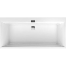Ванна квариловая Villeroy&Boch Squaro Edge 180x80 см UBQ180SQE2DV-01 с ножками и сифоном - фото 
