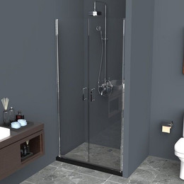 Душевая дверь BelBagno 60 см UNO-B-2-60-C-Cr, хром/прозрачное - фото 