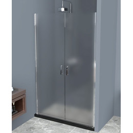 Душевая дверь BelBagno 60 см UNO-B-2-60-P-Cr, хром/матовое - фото 