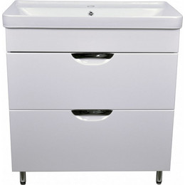 Тумба напольная с раковиной Стиль Соло 80/2Н см (раковина Monte) - фото 