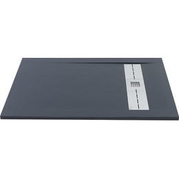 Каменный поддон Aquanet Delight 140x80 см 258898, чёрный - фото 